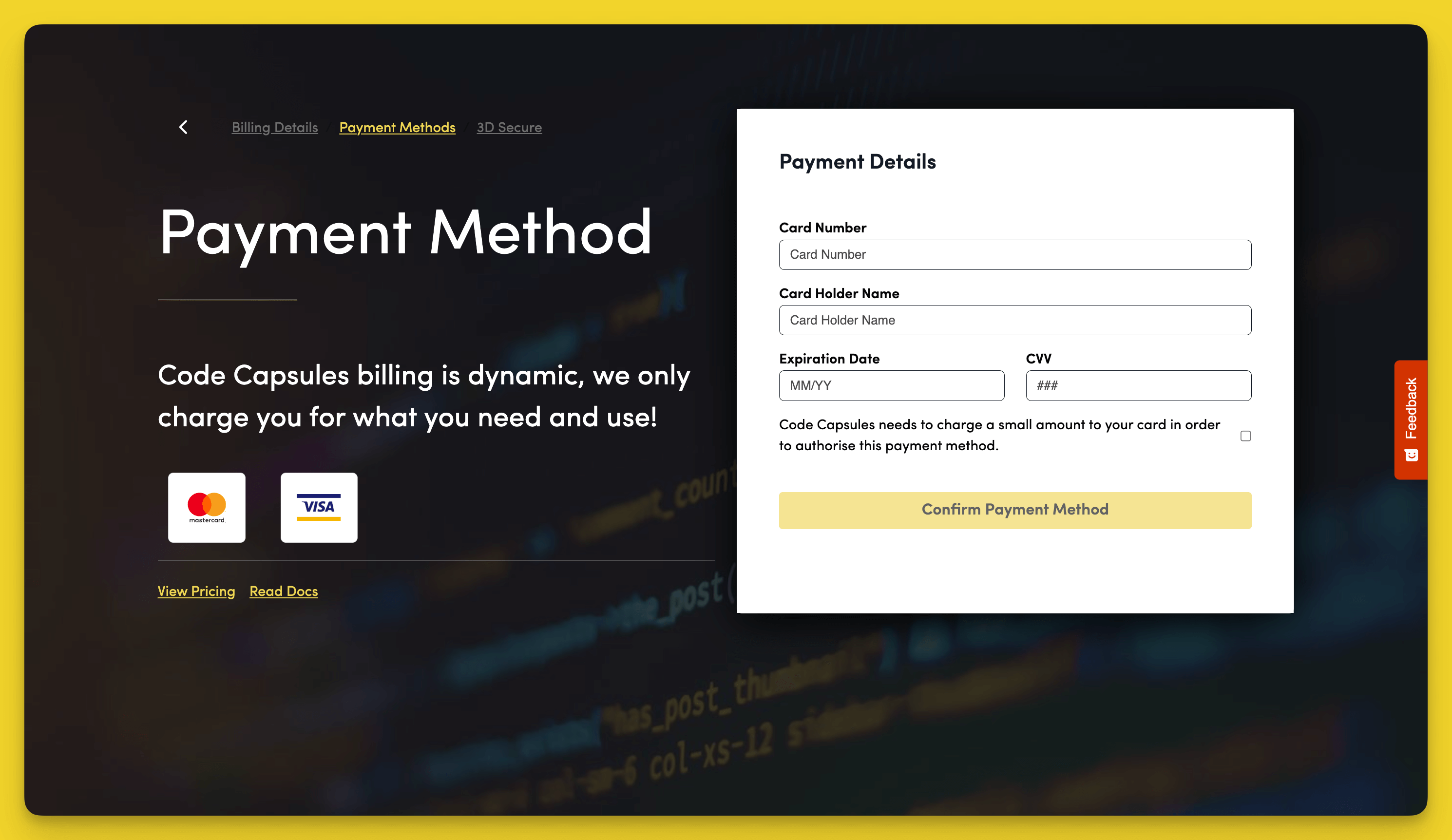 Enter Card Details