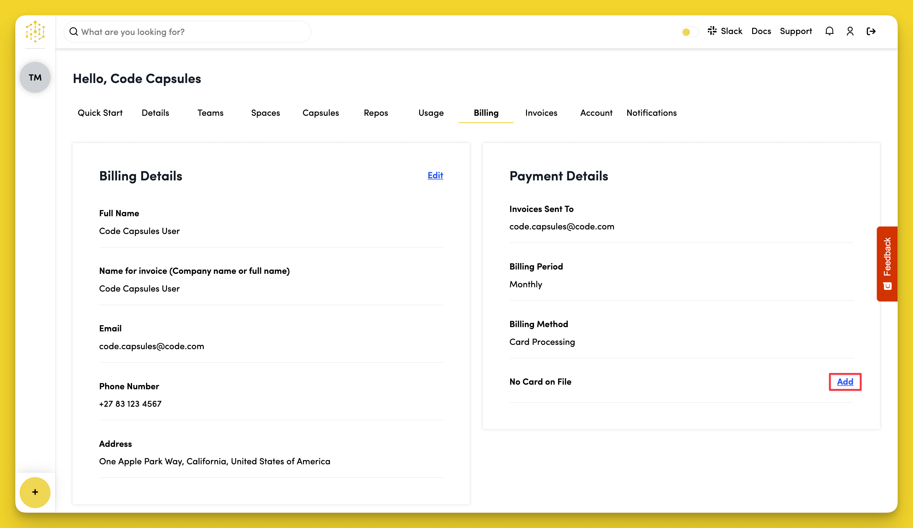 Add Payment Method
