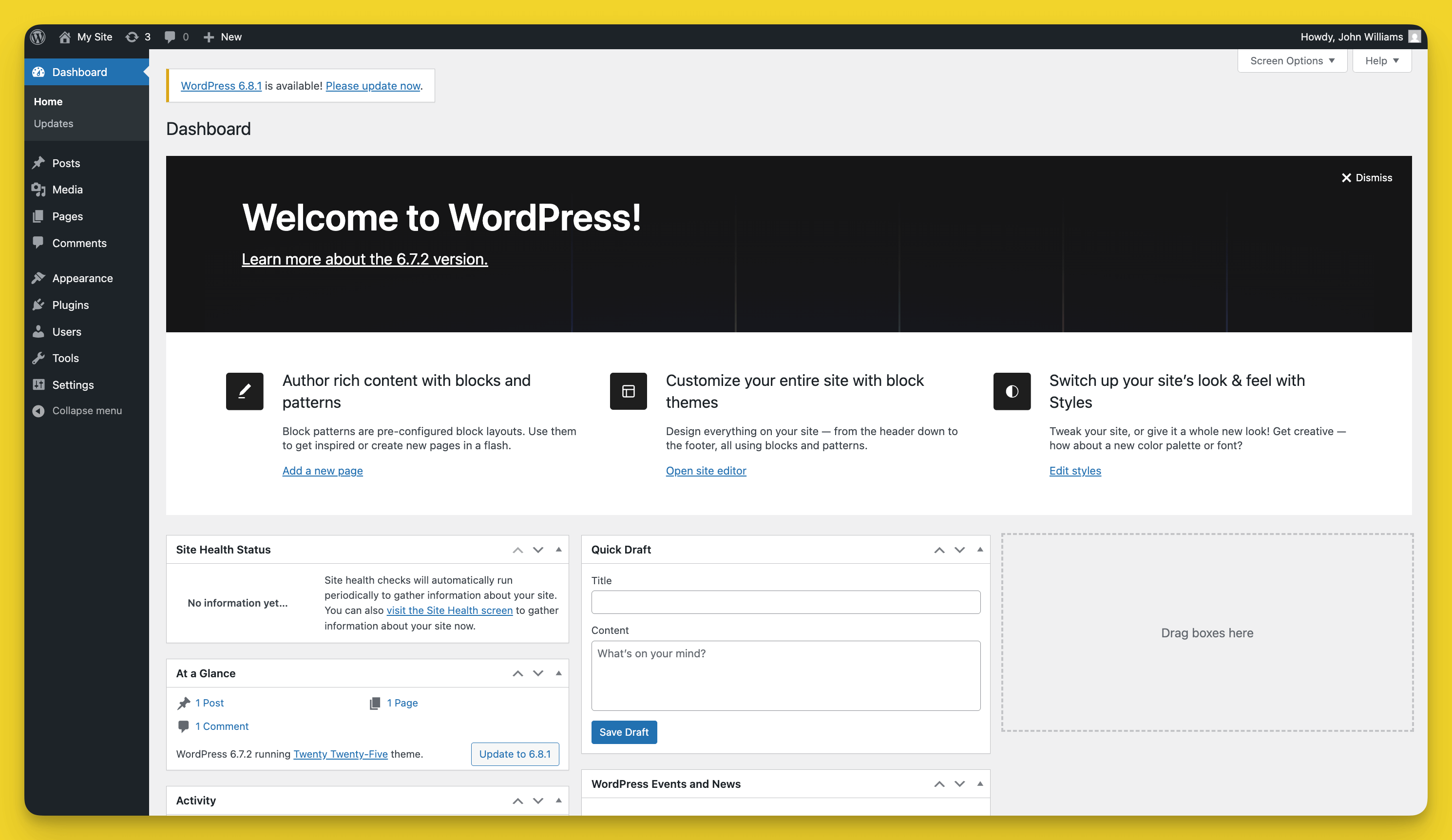 Welcome to Wordpress