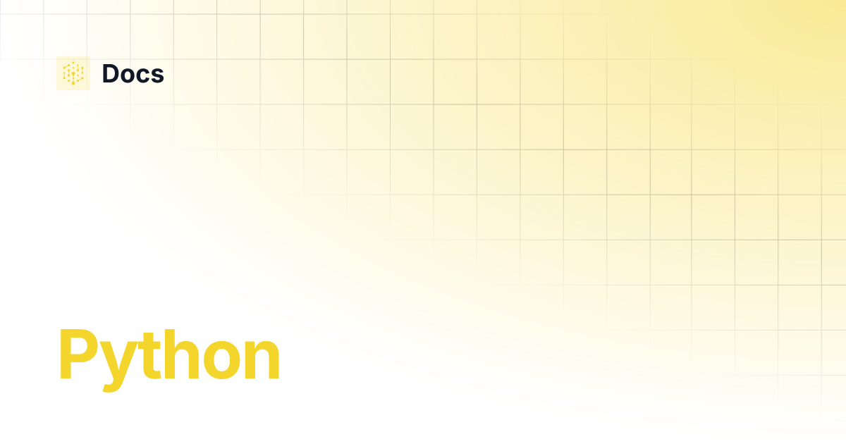 Python | Docs